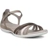 Ecco Flash Leather Ankle Strap Sandals In Brown