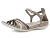 Ecco Flash Leather Ankle Strap Sandals In Brown