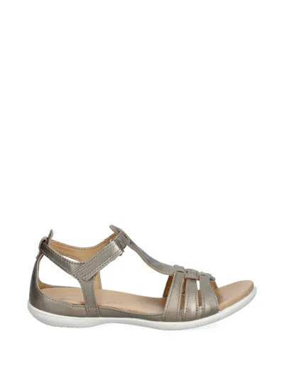 Ecco Flash Metallic-leather Touch-strap Sandals In Gold