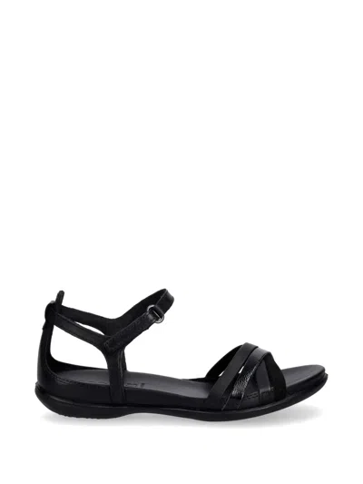 Ecco Flash Multi-strap Leather Sandals In Black