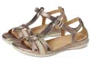 Ecco Flash T-strap Sandal In Gold