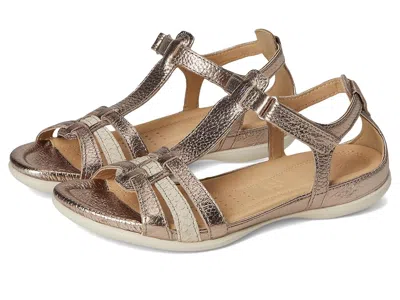 Ecco Flash T-strap Sandal In Gold