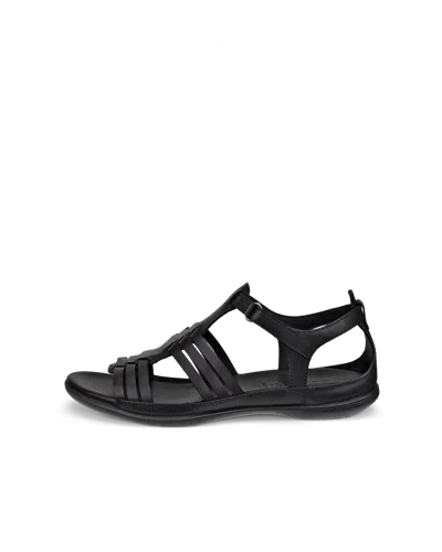 Ecco Flash - Women's Leather Flat Sandal In Black