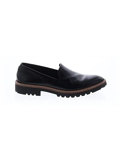 Pre-owned Ecco Flats In Black