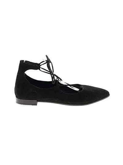 Pre-owned Ecco Flats In Black