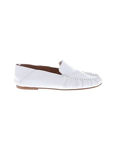 Pre-owned Ecco Flats In White