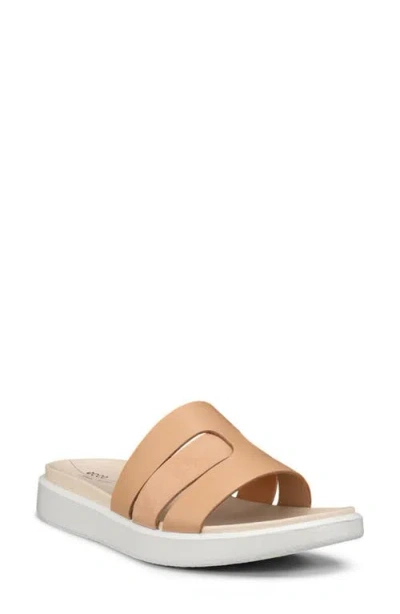 Ecco Flowt Oasis Slide Sandal In Biscuit/biscuit