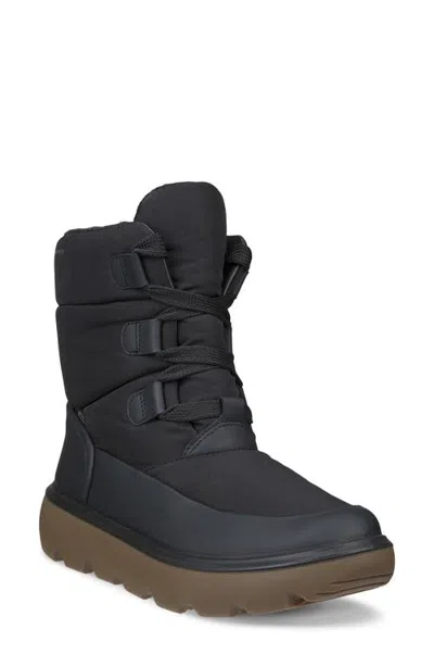 Ecco Glacia Waterproof Boot In Black/black