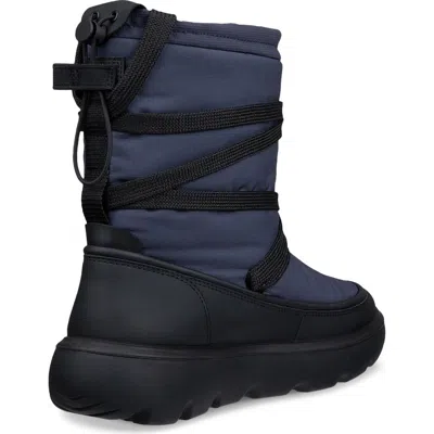 Ecco Glacia Waterproof Boot In Black/black/marine