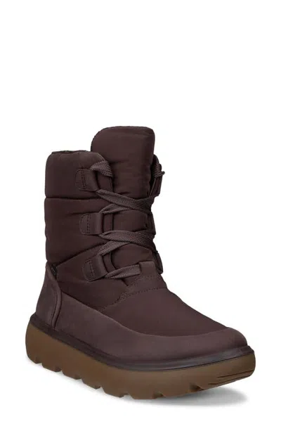 Ecco Glacia Waterproof Boot In Garnet/garnet