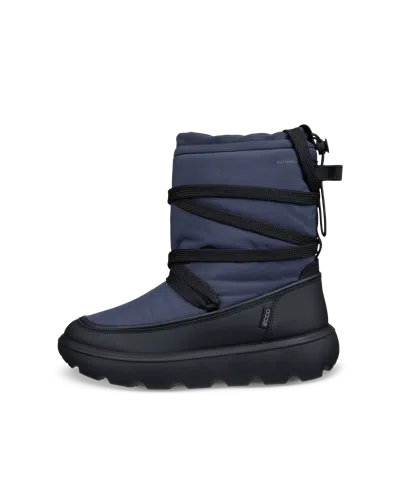 Ecco Glacia - Women's Textile Insulated Waterproof Winter Boot In Blue