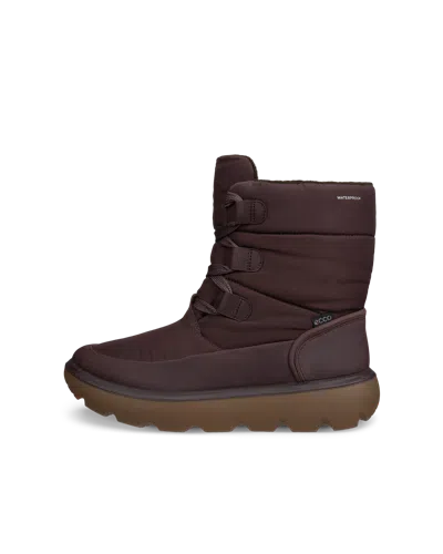 Ecco Glacia - Women's Textile Insulated Waterproof Winter Boot In Brown