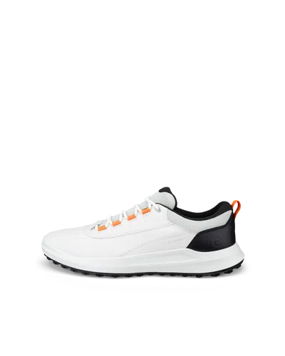 Ecco Golf Core - Men's Leather Waterproof Golf Shoe In White