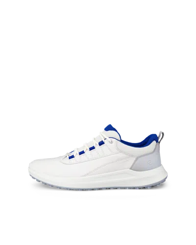 Ecco Golf Core - Men's Leather Waterproof Golf Shoe In White