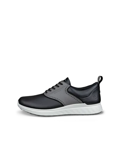 Ecco Golf S-casual - Men's Leather Waterproof Golf Shoe In Black