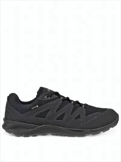 Ecco Gore-tex Enhanced Black Sneakers With Design