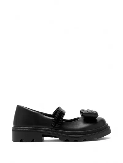 Ecco Kids' Grainer K Bow Ballet Flats In 블랙