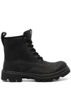 Ecco Grainer Lace-up Suede Boots In Black
