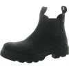 Ecco Grainer Womens Lugged Sole Leather Ankle Boots In Black