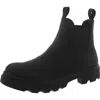 Ecco Grainer Womens Lugged Sole Leather Ankle Boots In Black