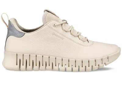 Pre-owned Ecco Gruuv Goretex Limestone Reflective (women's) Sneakers In Beige In Sand