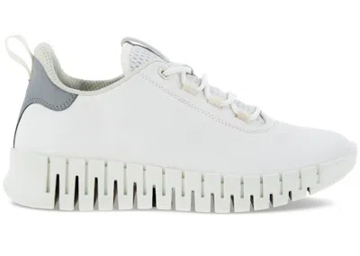 Pre-owned Ecco Gruuv Grey (women's) Sneakers In White