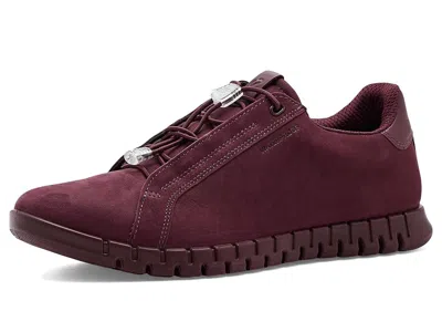 Ecco Gruuv Lite Easy Slip Toggle Casual Women's Shoes Dark Ruby Nubuck: Eu 40 (us Women's 9-9.5) M In Red