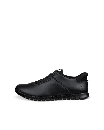 Ecco Gruuv Lite - Women's Leather Lace-up Sneaker In Black