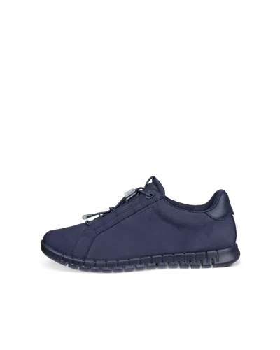 Ecco Gruuv Lite - Women's Nubuck Waterproof Sneaker In Blue