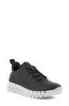 Ecco Gruuv Leather Sneakers In Black