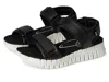 Ecco Soft Three Strap Sandal In Black