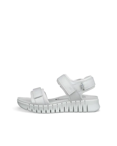Ecco Gruuv - Women's Leather Sandal In White