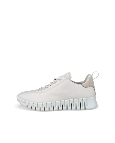 Ecco Gruuv - Women's Leather Sneaker In Beige