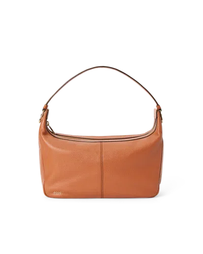 Ecco Hobo S - Leather Shoulder & Crossbody Bag In Brown