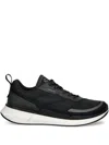 Ecco Lace-up Mesh Sneakers In Black