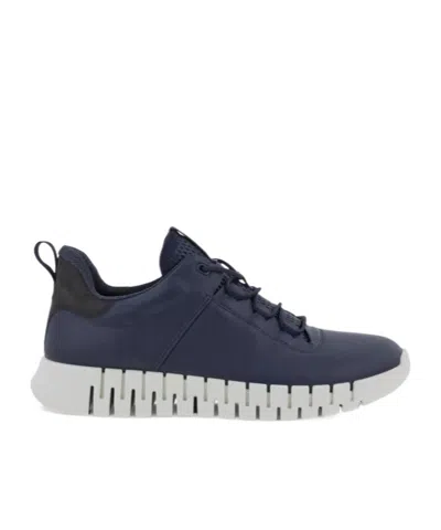 Ecco Laced Sneakers In Blue