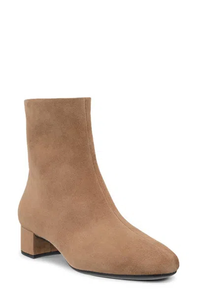 Ecco Liva Leather Bootie In Camel