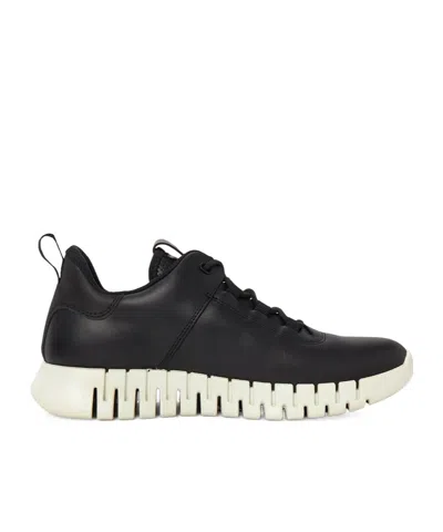 Ecco Logo Sneakers In Black