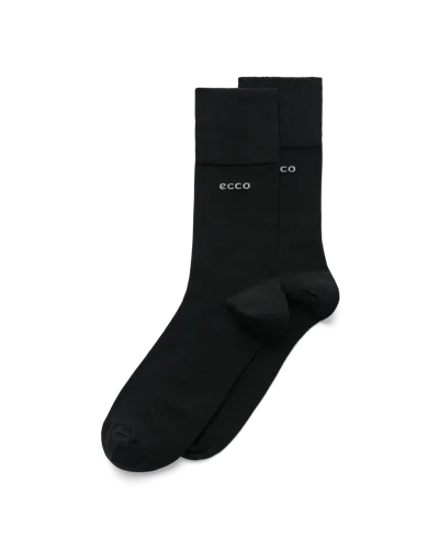 Ecco Longlife Mid Cut - Mid-cut Socks In Black