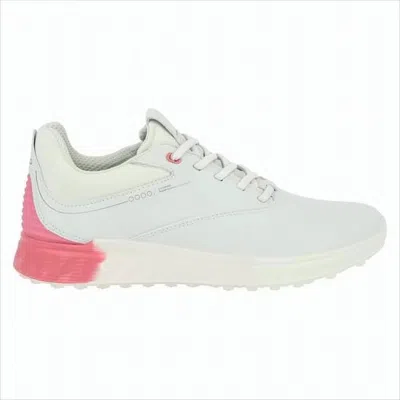 Ecco Low-profile Leather Sneakers With Gradient Accent In White