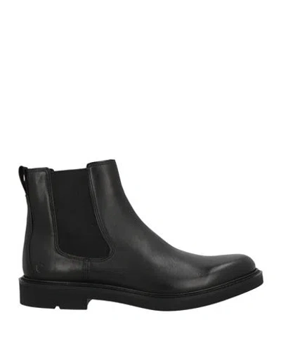 Ecco Man Ankle Boots Black Size 9 Leather