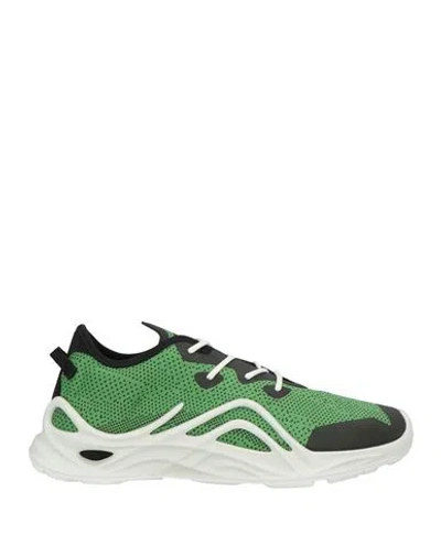 Ecco Man Sneakers Green Size 9 Textile Fibers