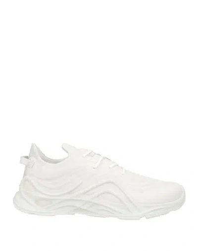 Ecco Man Sneakers White Size 8 Leather