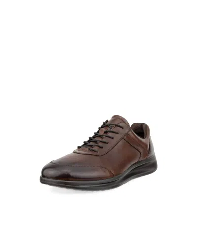 Ecco Men's Aquet Leather Shoe In Cocoa Brown