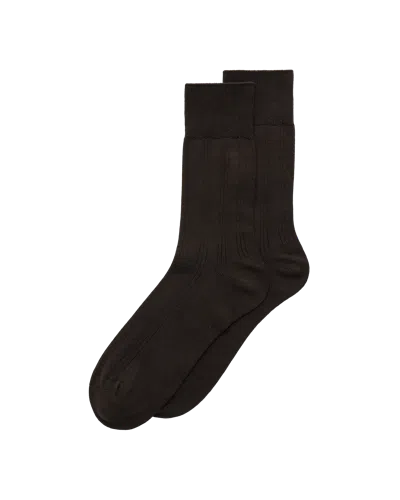 Ecco Men's  Classic Ribbed Mid-cut Socks In Animal Print