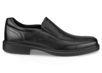 Pre-owned Ecco Men's  Helsinki 2 Leather Slipon Sneakers In Black