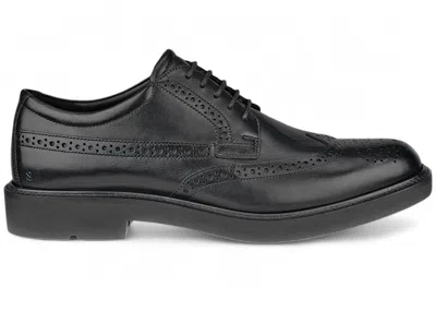 Pre-owned Ecco Men's  Metropole London Wingtip Formal Shoe Sneakers In Black