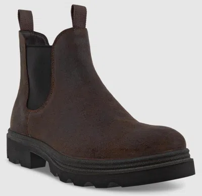 Ecco Men's Grainer Slip-on Boots In Coffee In Brown