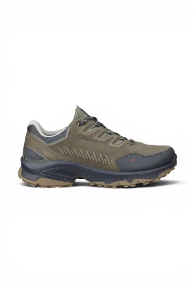 Ecco Men's Green Leather Waterproof Hiking Trainer Sneaker Shoes - Receptor Xp In Multi