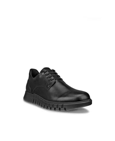 Ecco Men's Gruuv Hybrid Plain Toe Derby Shoe In Black